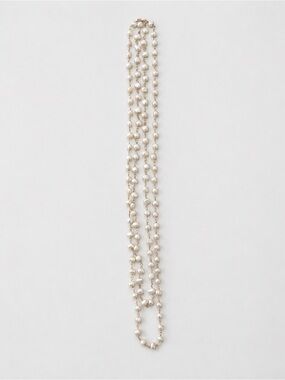 107 Freshwater Pearl Double Strand Necklace 14” 16.5” Gold-Tone Irregular